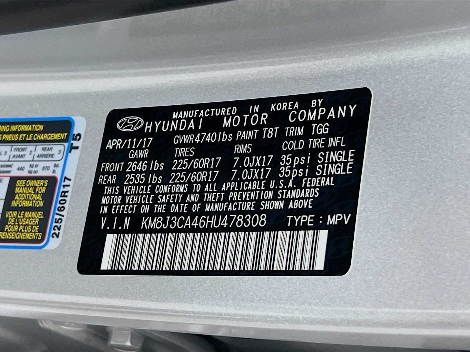 Used 2017 Molten Silver Hyundai SE image 30
