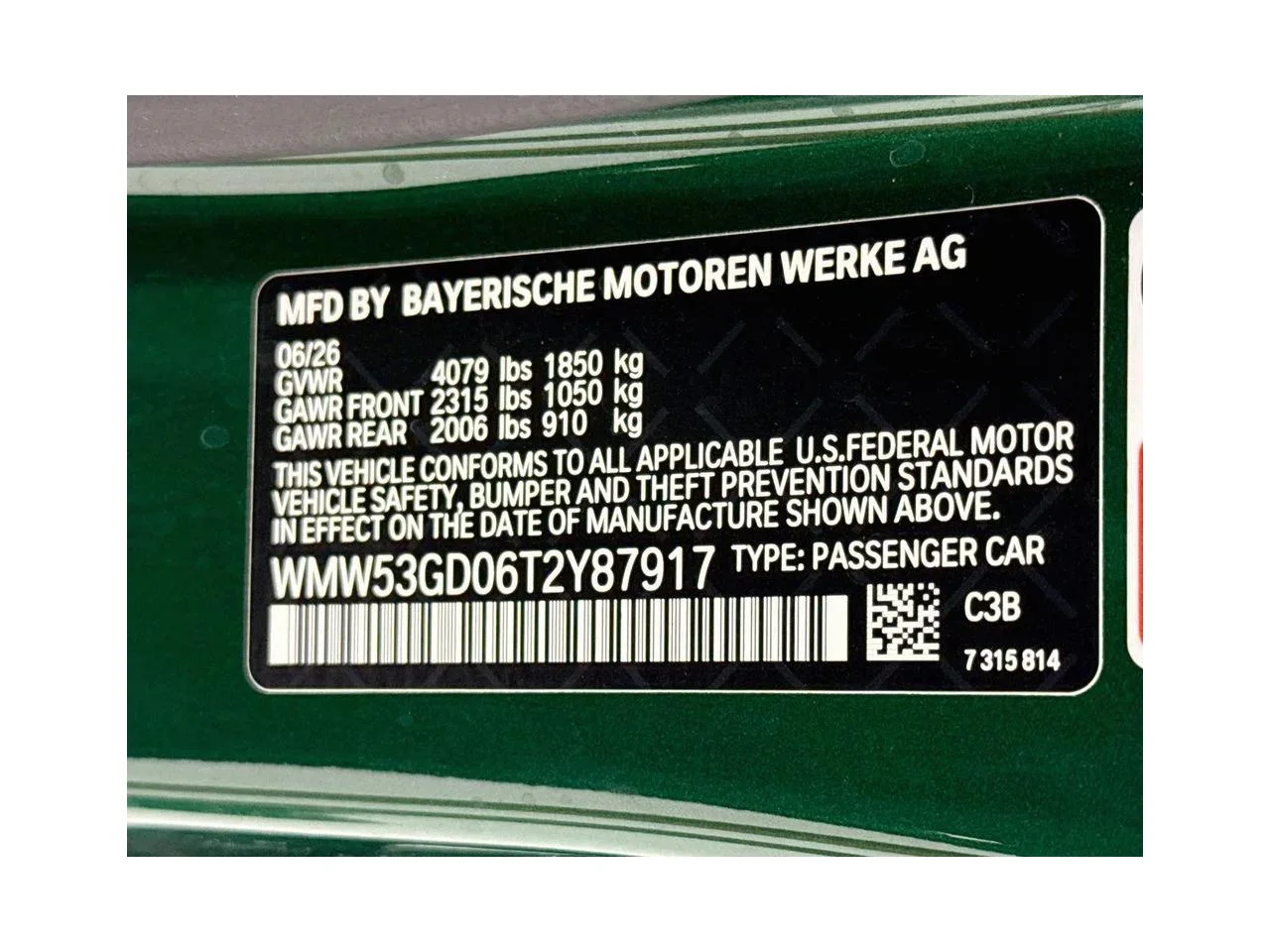 New 2026 British Racing Green IV Met MINI SIGNATURE PLUS image 34