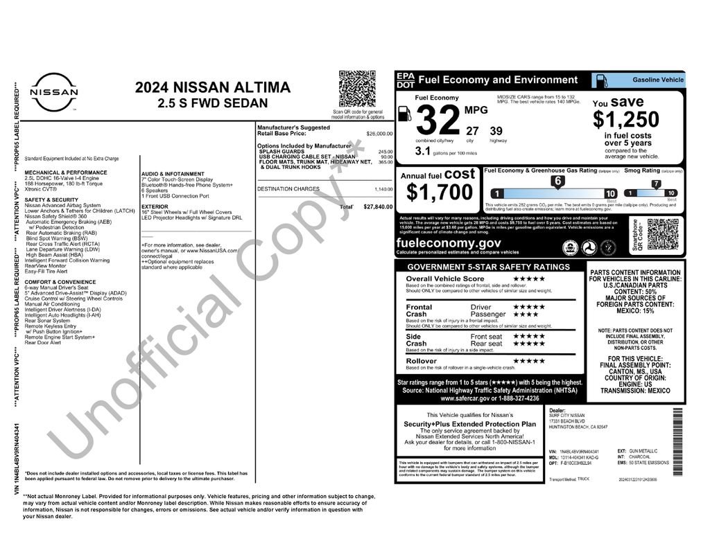 Used 2024 Gray Nissan 2.5 S image 4