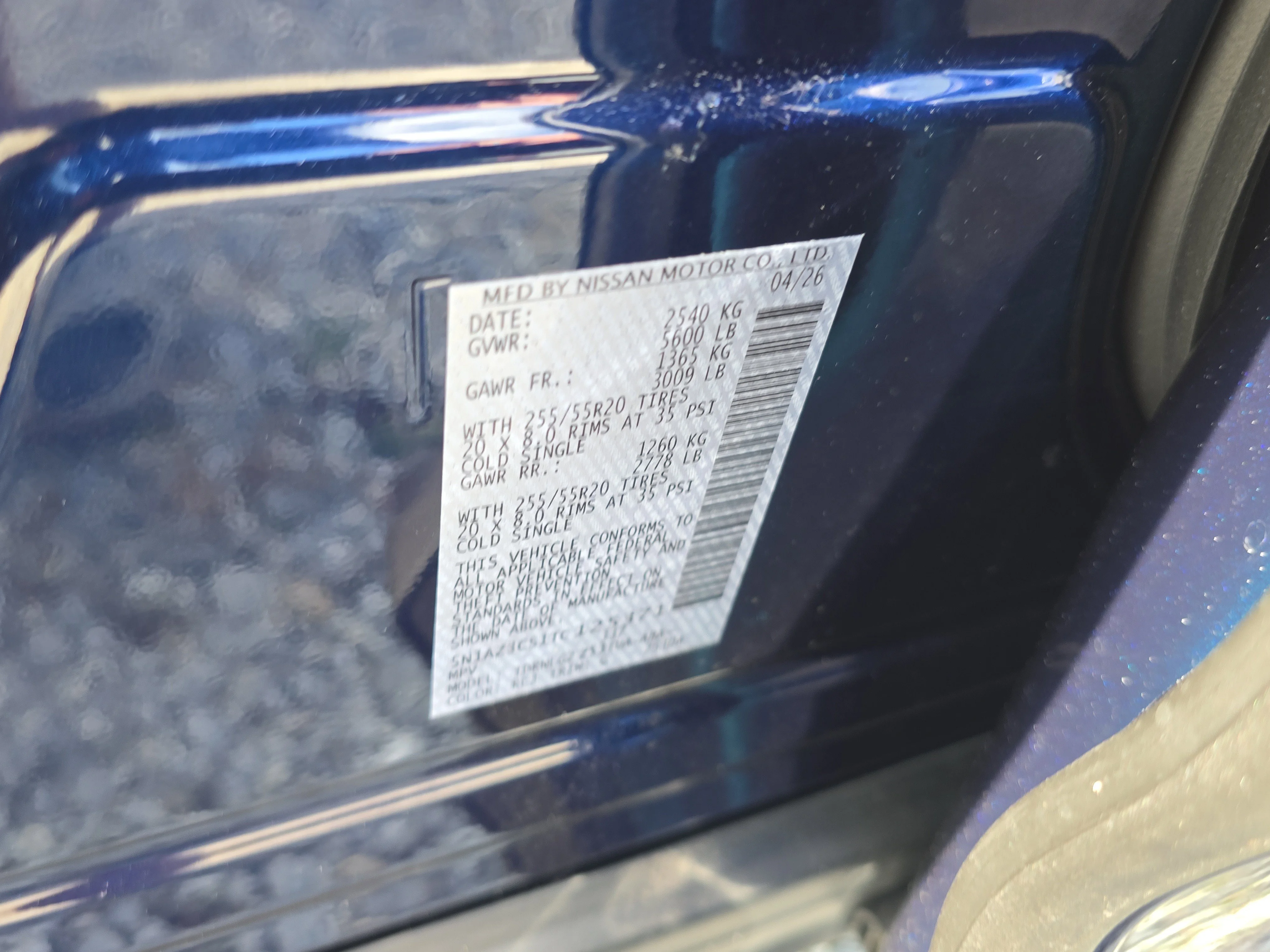 New 2026 Deep Ocean Blue Pearl Nissan SL image 35