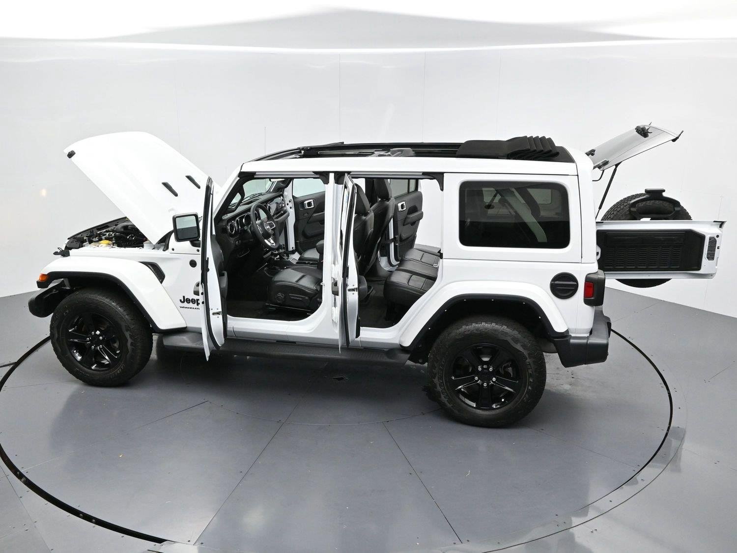 Used 2023 Bright White Clearcoat Jeep Sahara Altitude image 44