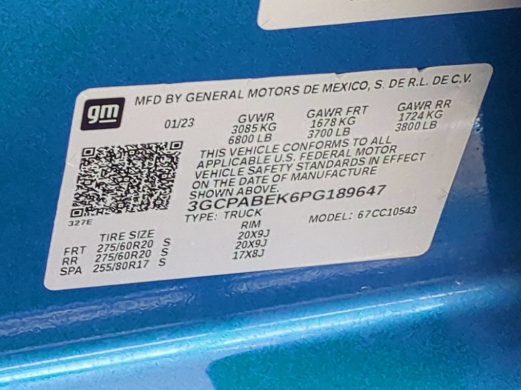 Used 2023 Glacier Blue Metallic Chevrolet Custom image 36