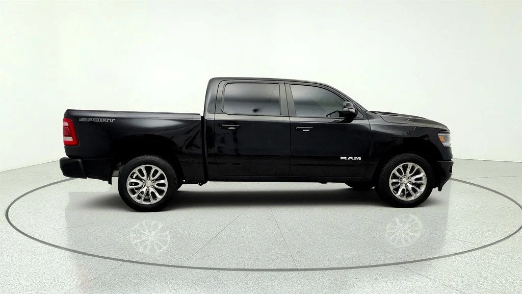 Used 2023 Diamond Black Crystal Pearlcoat Ram Laramie 4x4 Crew Cab 5