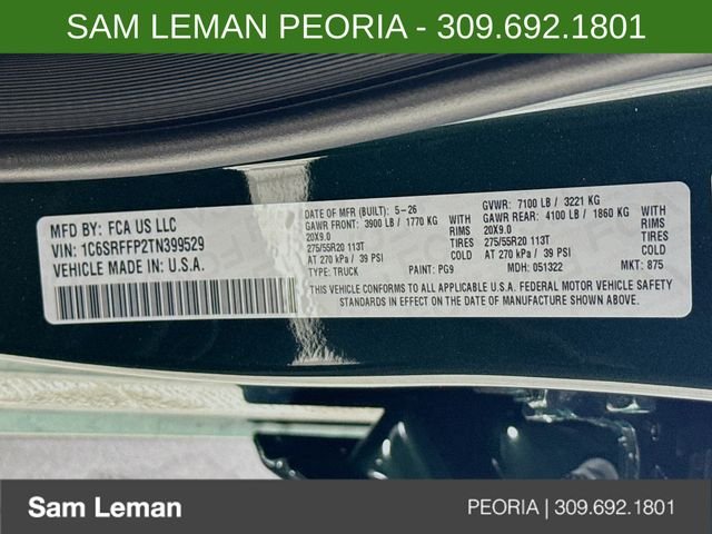 New 2026 Serrano-Green Metallic Exterior Paint RAM Big Horn/Lone Star image 30