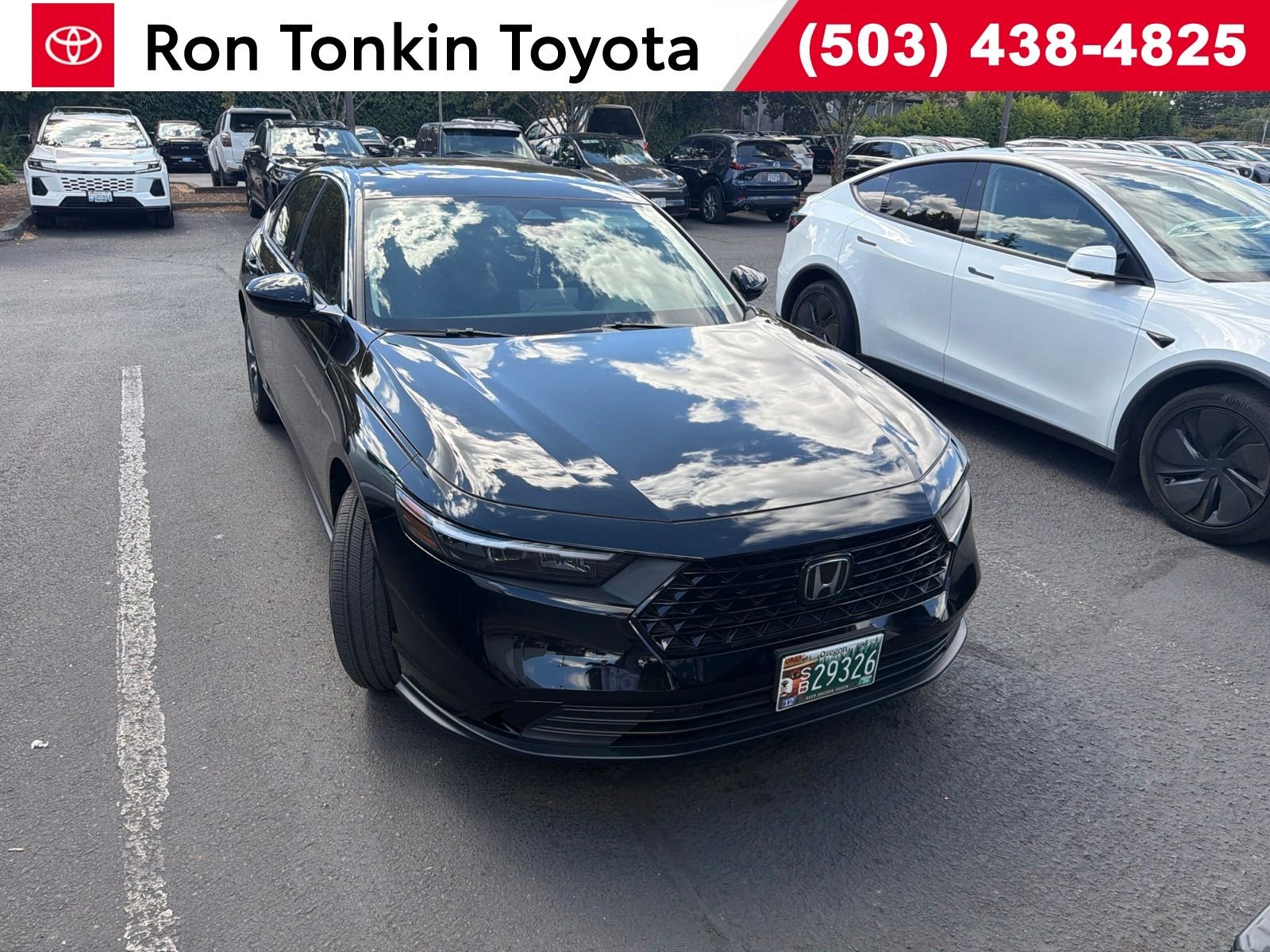 Used 2023 Crystal Black Pearl Honda EX image 1