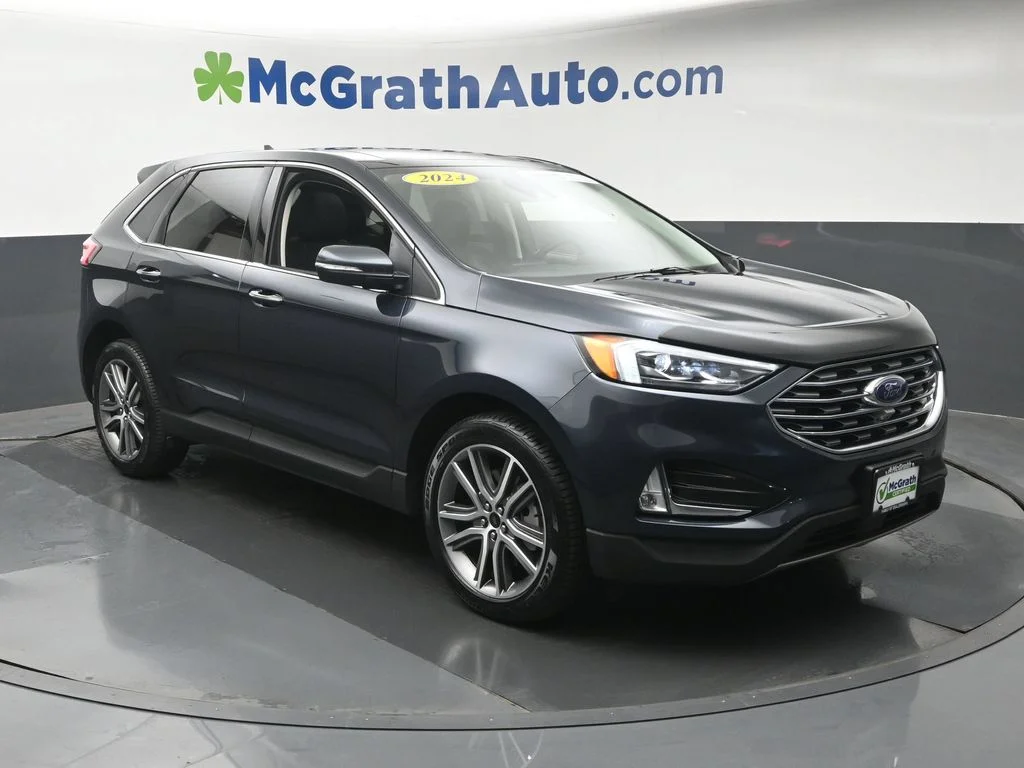 Used 2024 Blue Ford Titanium image 2