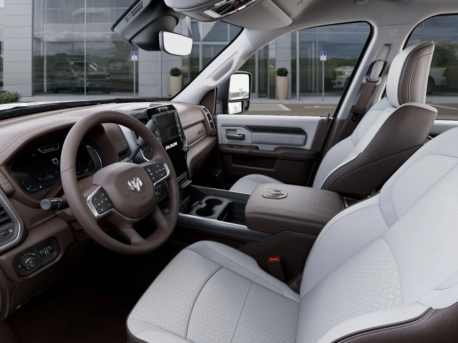 New 2026 Bright White Clear-Coat Exterior Paint RAM Laramie image 24