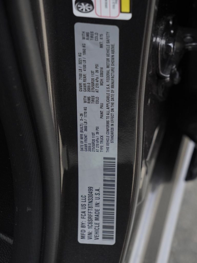 New 2026 Granite Crystal Metallic Clear-Coat Exterior Paint RAM Big Horn Night Edition image 30