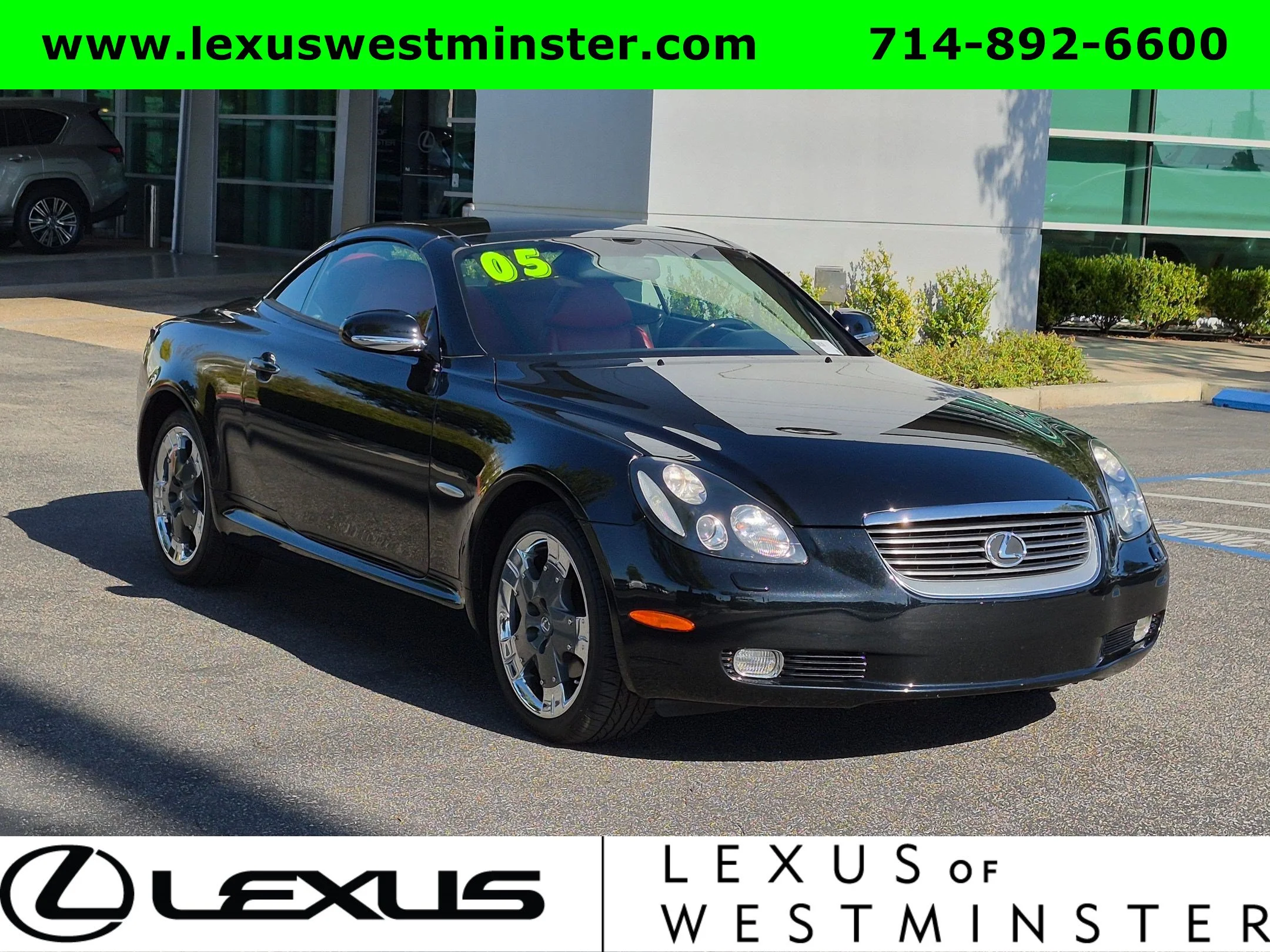Used 2005 Black Diamond Metallic Lexus 2dr Convertible image 3