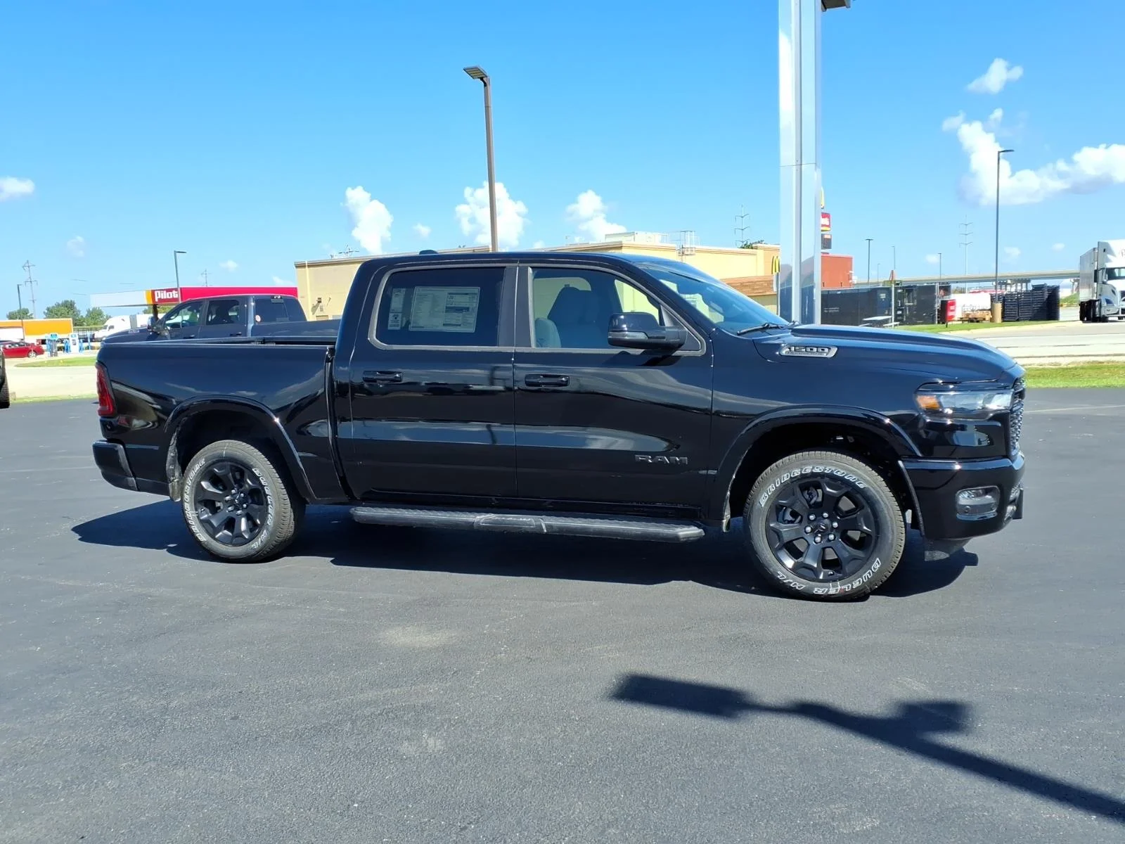New 2026 Diamond Black Crystal Pearl Coat RAM Big Horn image 2