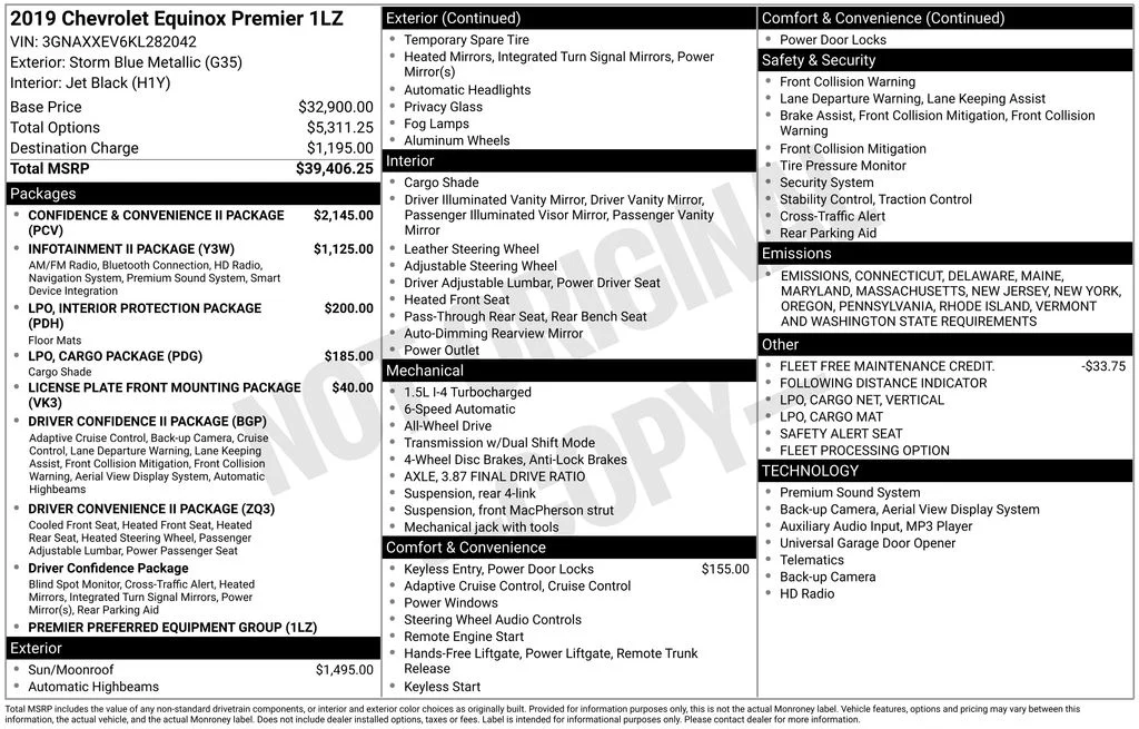 Used 2019 Blue Chevrolet Premier image 17