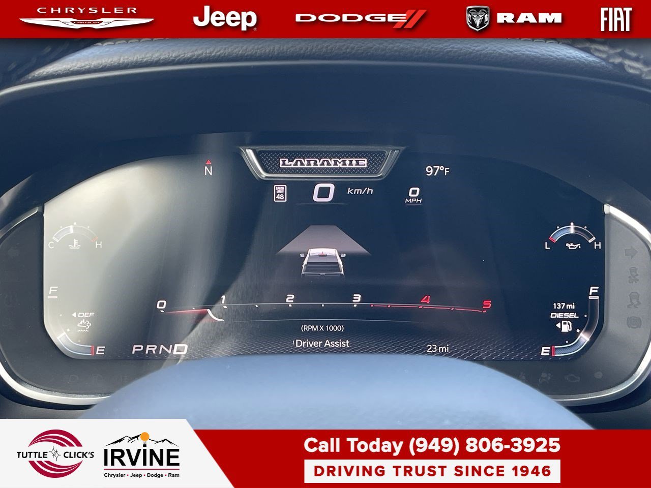 New 2026 Diamond Black Crystal Pearl-Coat Exterior Paint RAM Laramie image 24