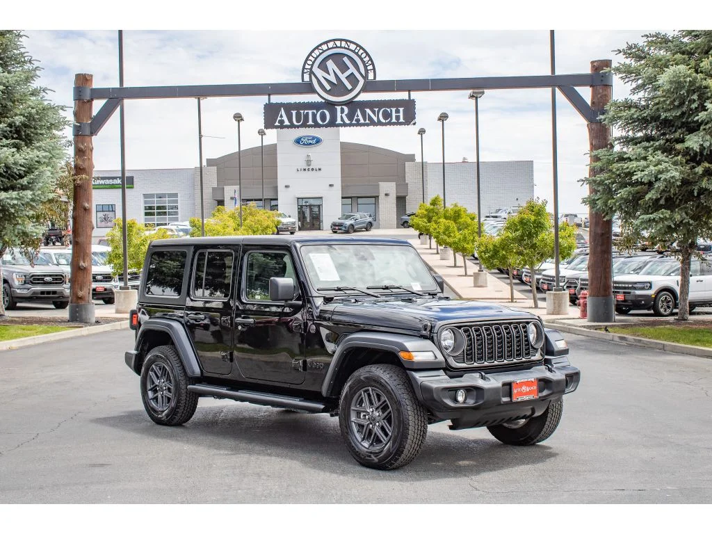 Used 2024 Black Clearcoat Jeep Sport S image 1