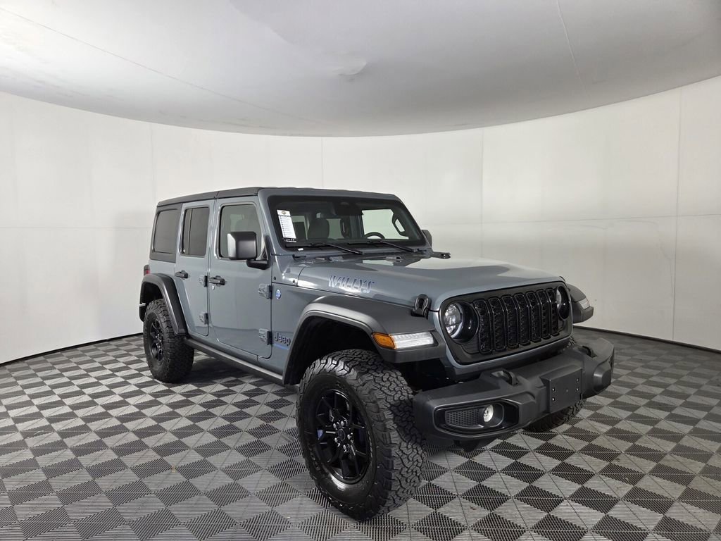 Certified 2025 Jeep Wrangler 4xe Willys 4XE with VIN 1C4RJXN64SW584803 for sale in West Palm Beach, FL