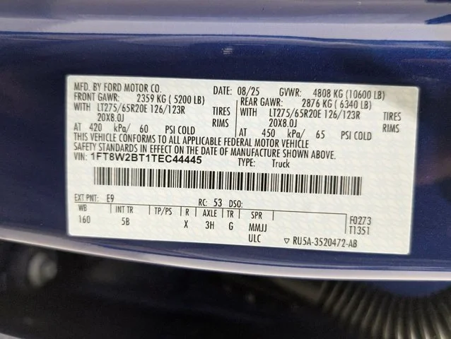New 2026 Argon Blue Metallic Ford F-250® Lariat® image 23