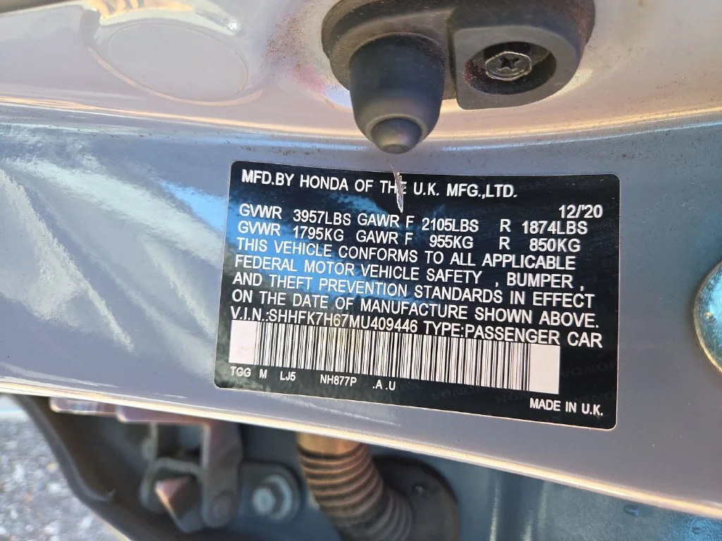 Used 2021 Gray Honda EX image 24