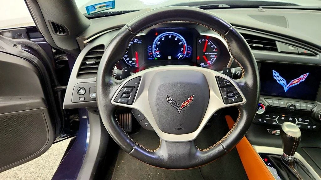 Used 2014 Night Race Blue Metallic Chevrolet 2dr Coupe w/2LT, Chrome Wheels, Performance Exhaust & Navigation image 12