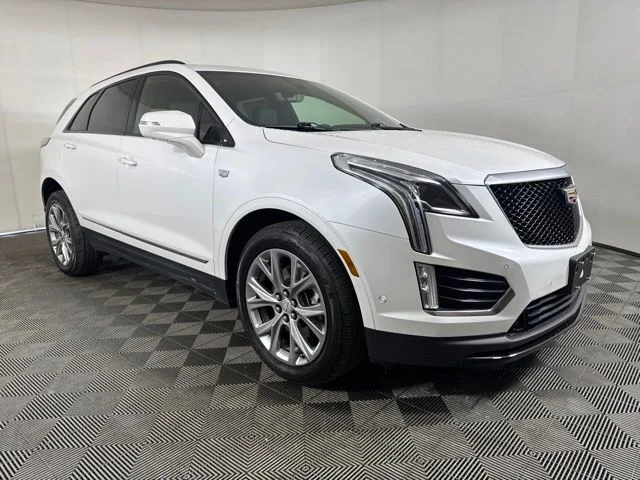 Used 2021 Crystal White Tricoat Cadillac Sport image 1