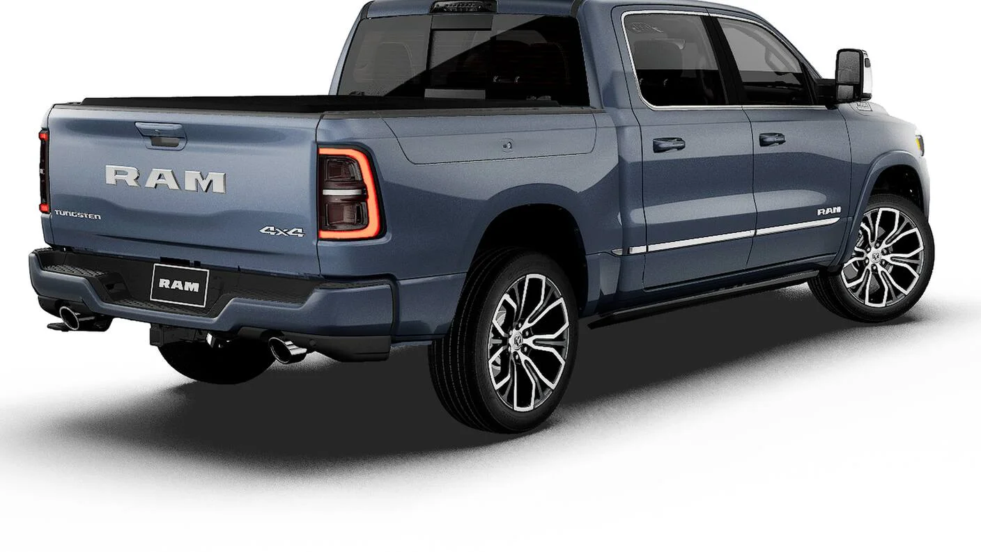 New 2027 Forged Blue Metallic Exterior Paint RAM Tungsten image 2