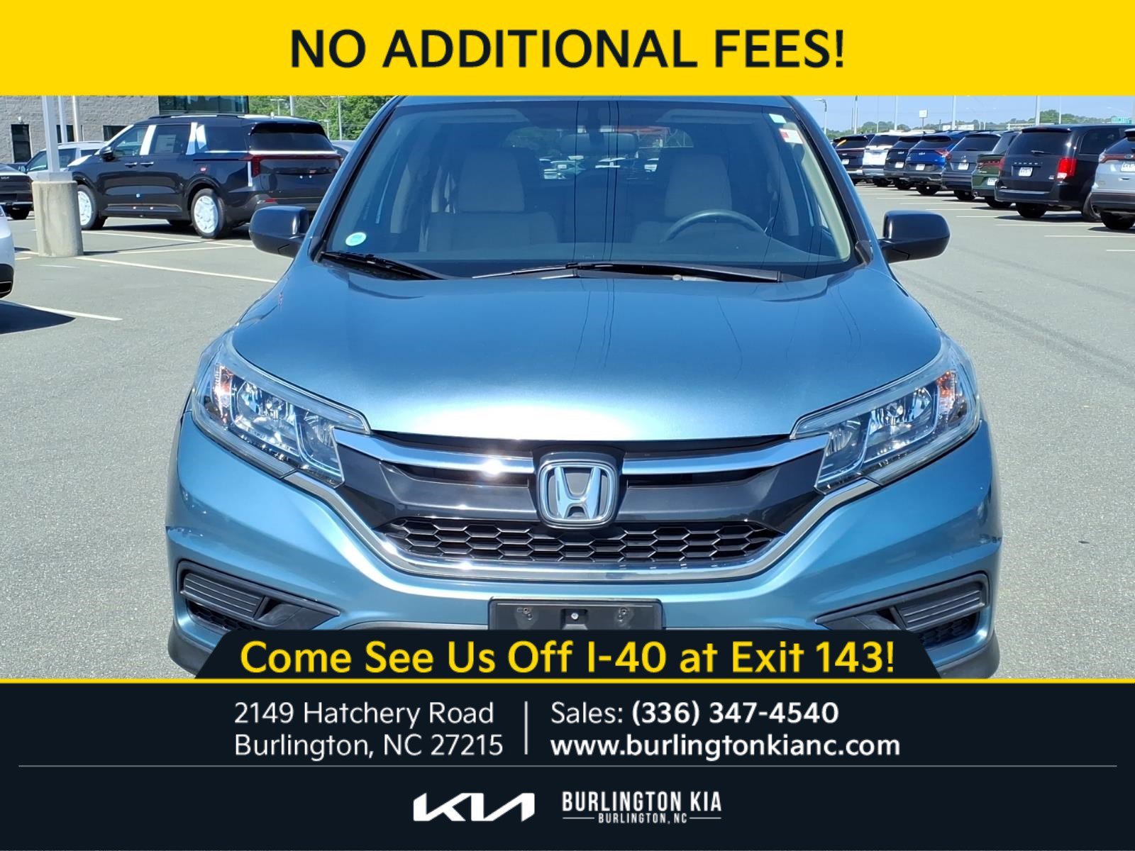 Used 2016 Honda CR-V SE with VIN 2HKRM4H47GH695570 for sale in Burlington, NC