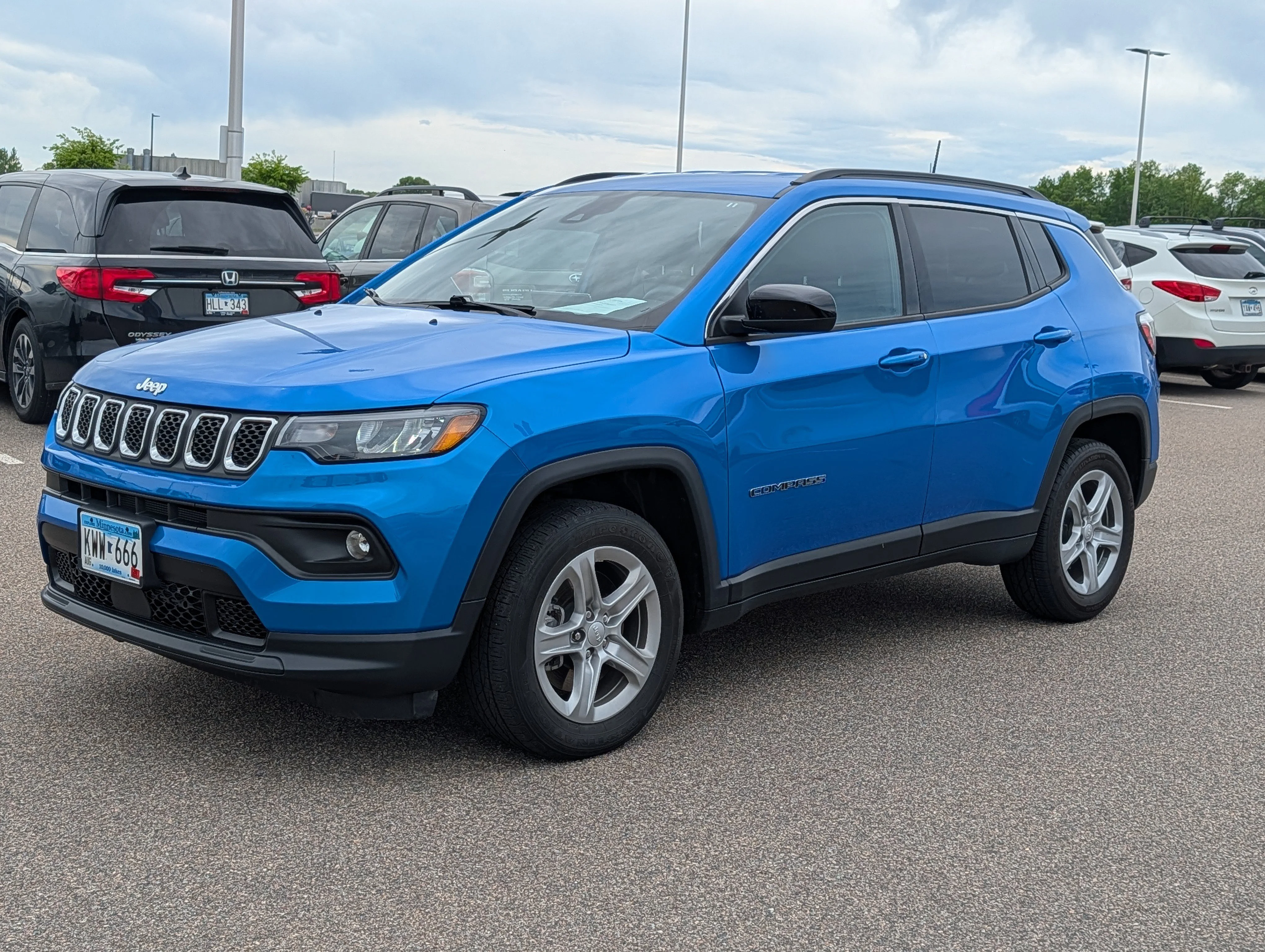 Used 2023 Jeep Compass Latitude with VIN 3C4NJDBNXPT560186 for sale in Waite Park, Minnesota