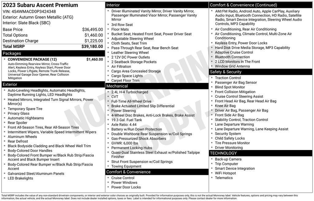 Used 2023 Brown Subaru Premium image 6