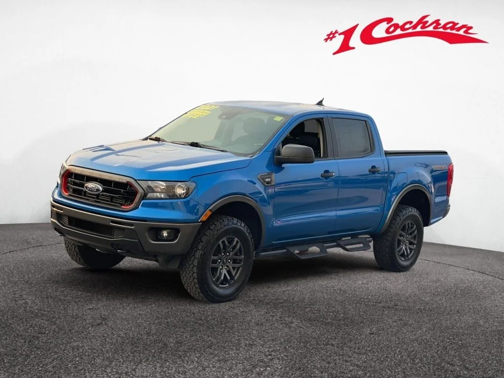 Certified Used 2021 Velocity Blue Metallic Ford XLT image 31