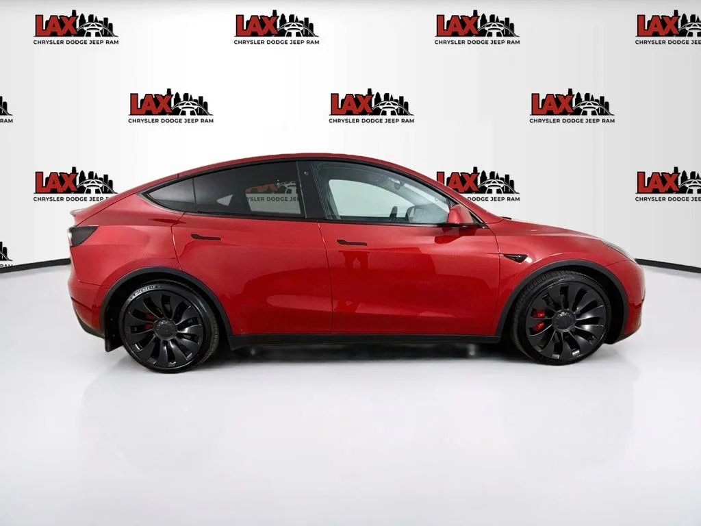 Used 2022 Red Tesla Performance image 8