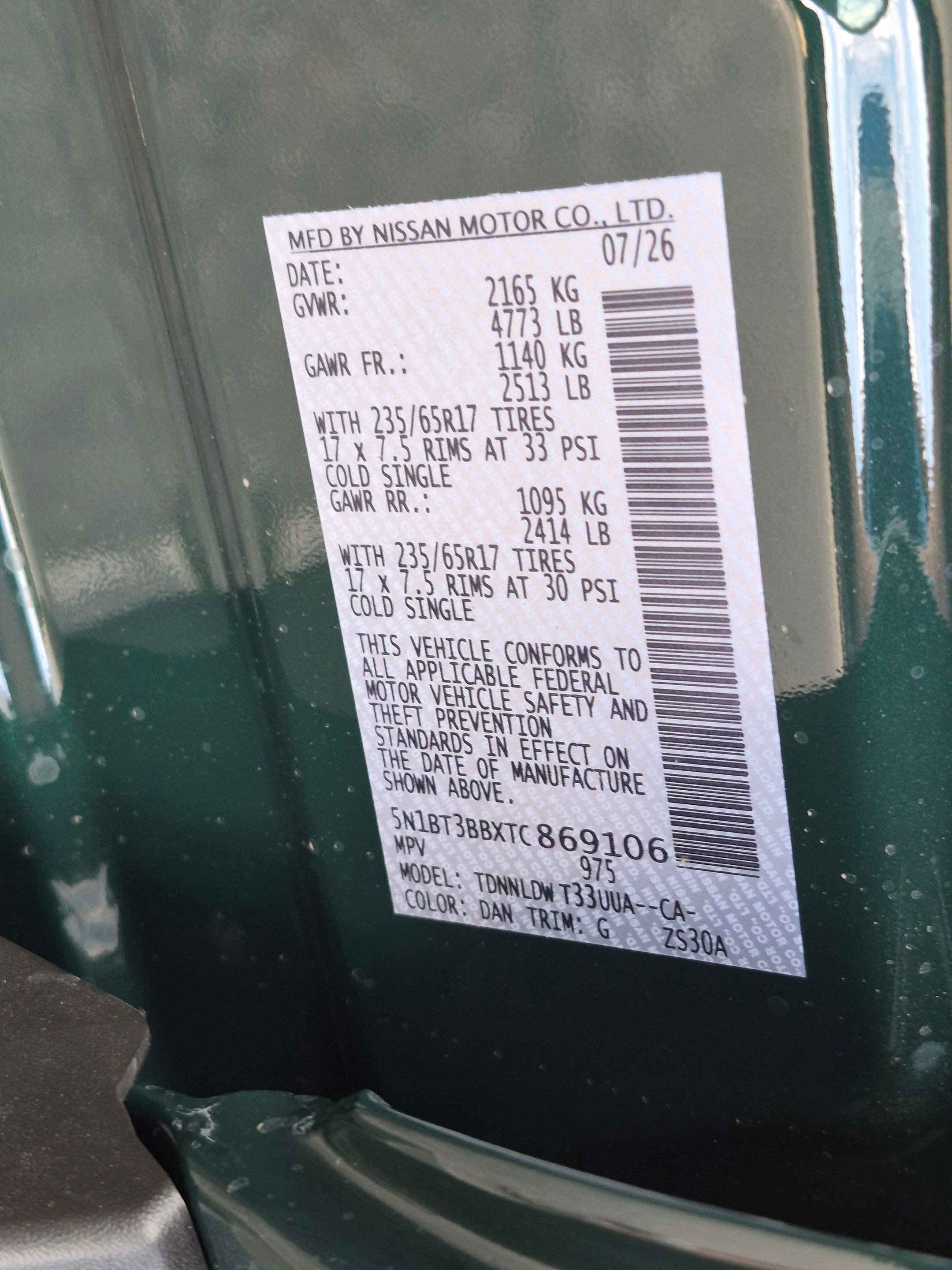 New 2026 Obsidian Green Pearl Nissan Rock Creek® image 25