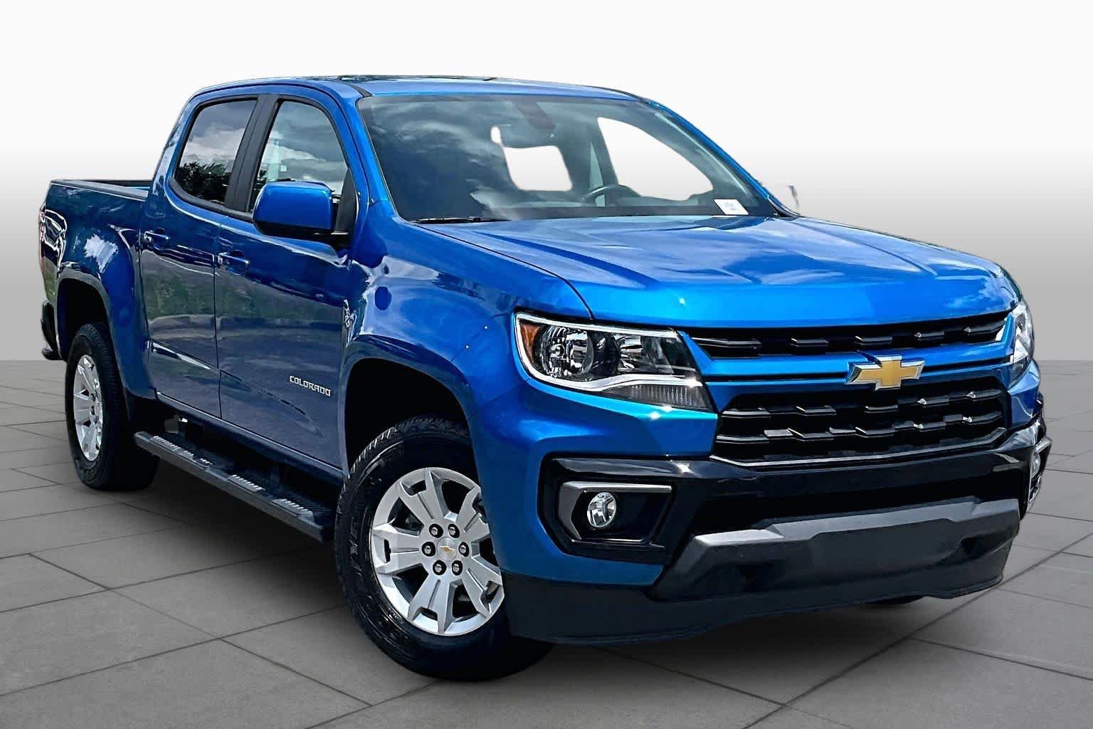 Certified Used 2022 Bright Blue Metallic Chevrolet 2WD LT image 3