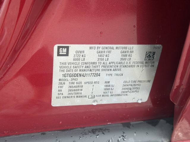 Used 2018 RED QUARTZ TINTCOAT GMC 4WD SLT image 35
