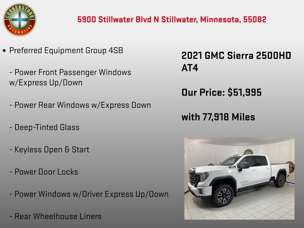 Used 2021 SUMMIT WHITE GMC AT4 image 5
