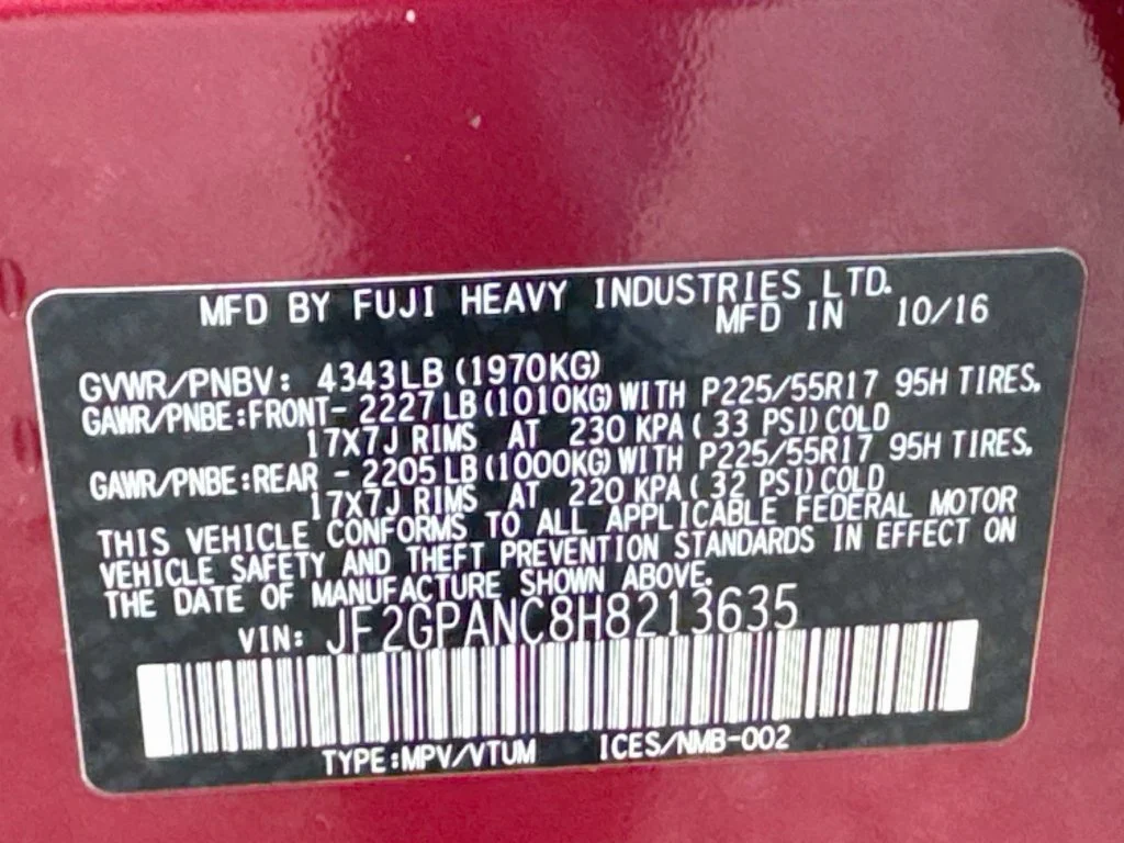 Used 2017 Red Subaru 2.0i Limited image 40