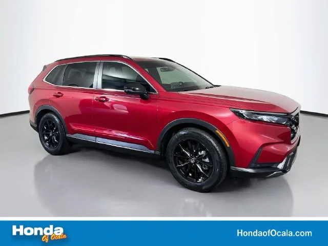 Certified Used 2025 Radiant Red Metallic Honda HYBRID 2WD SPORT-L image 1
