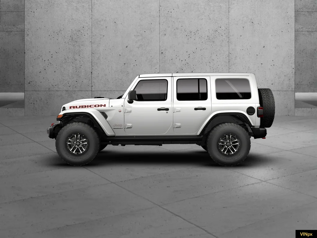 New 2026 Bright White Clear-Coat Exterior Paint Jeep Rubicon X image 2