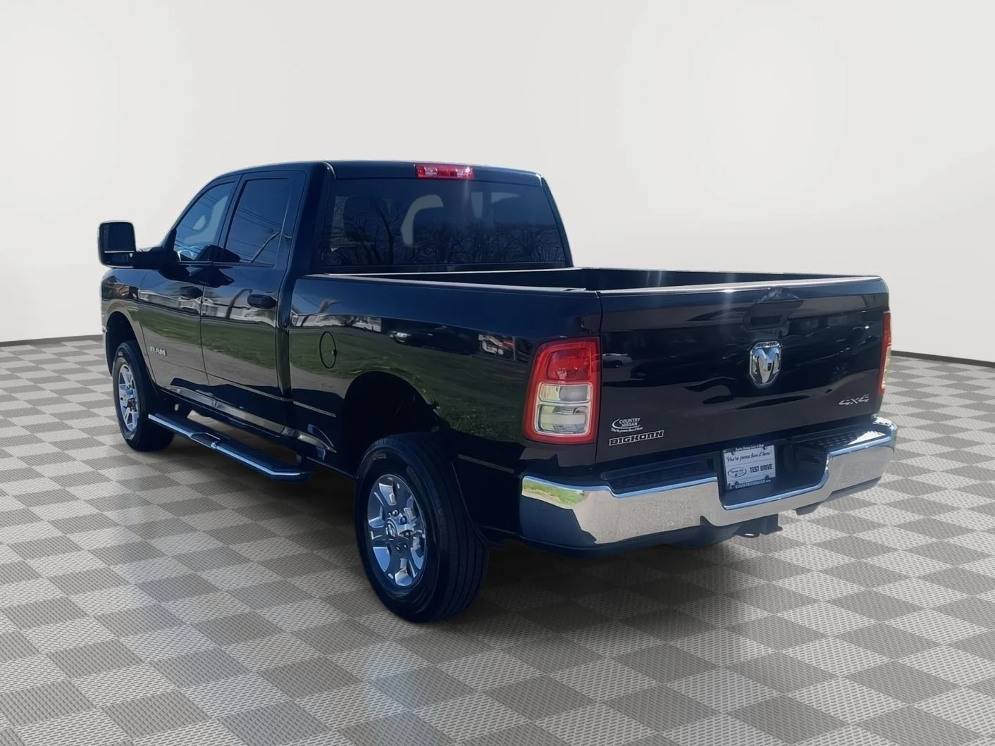 Used 2024 Diamond Black Crystal Pearlcoat Ram Big Horn image 3