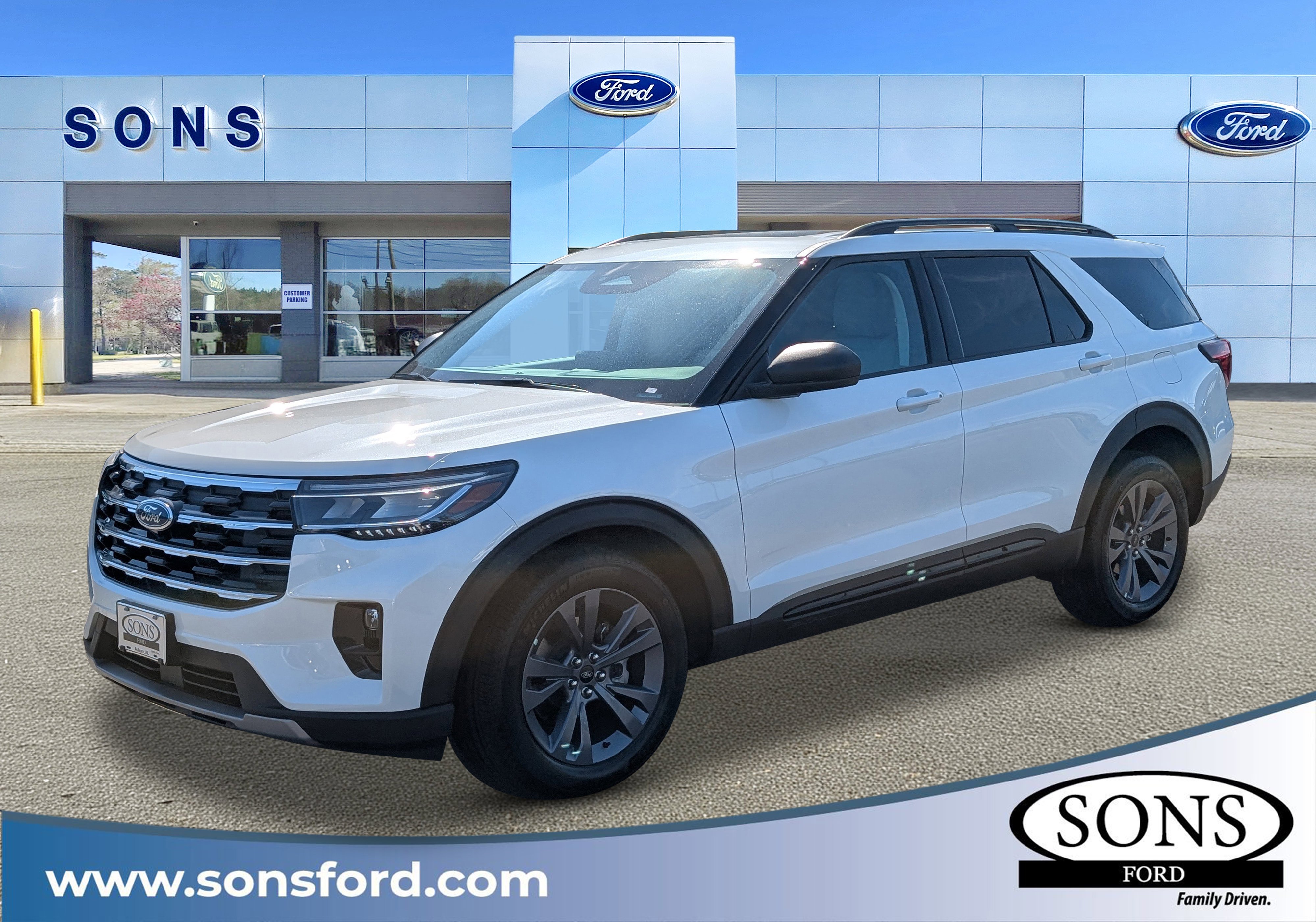 New 2026 Star White Metallic Tri-Coat FORD Active image 1