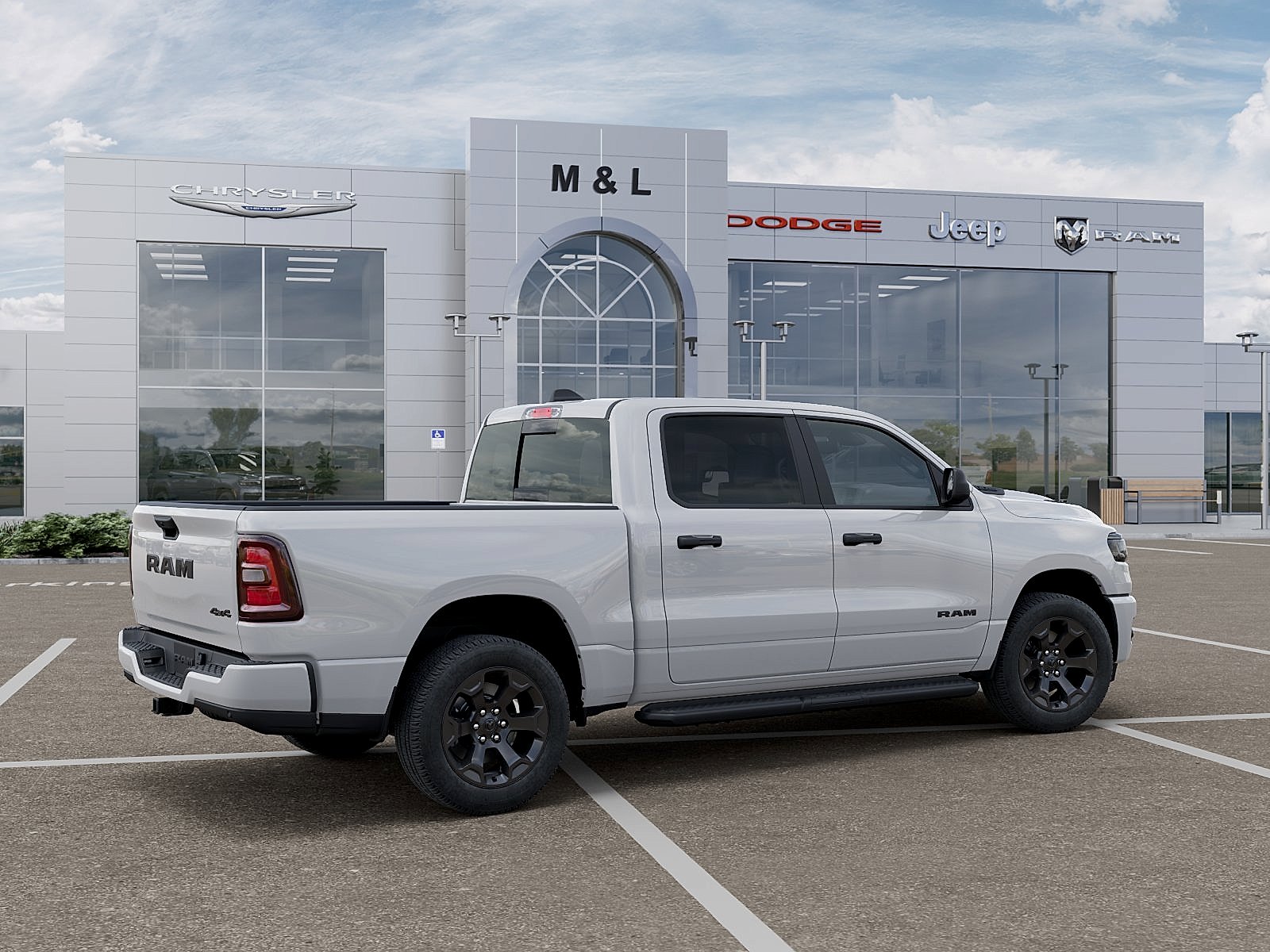 New 2026 Bright White Clearcoat RAM Express Crew Cab 4x4 5