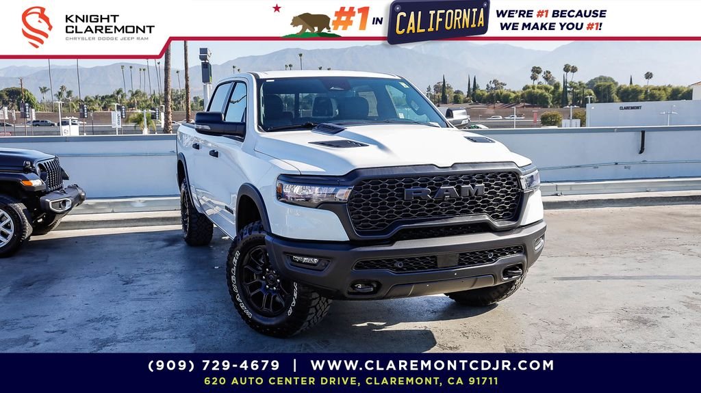 New 2026 Bright White Clearcoat Ram Rebel image 1