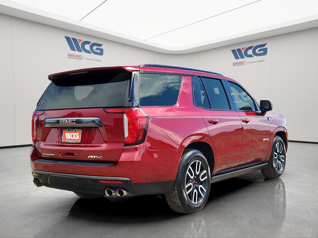 Used 2023 VOLCANIC RED TINTCOAT GMC AT4 image 3