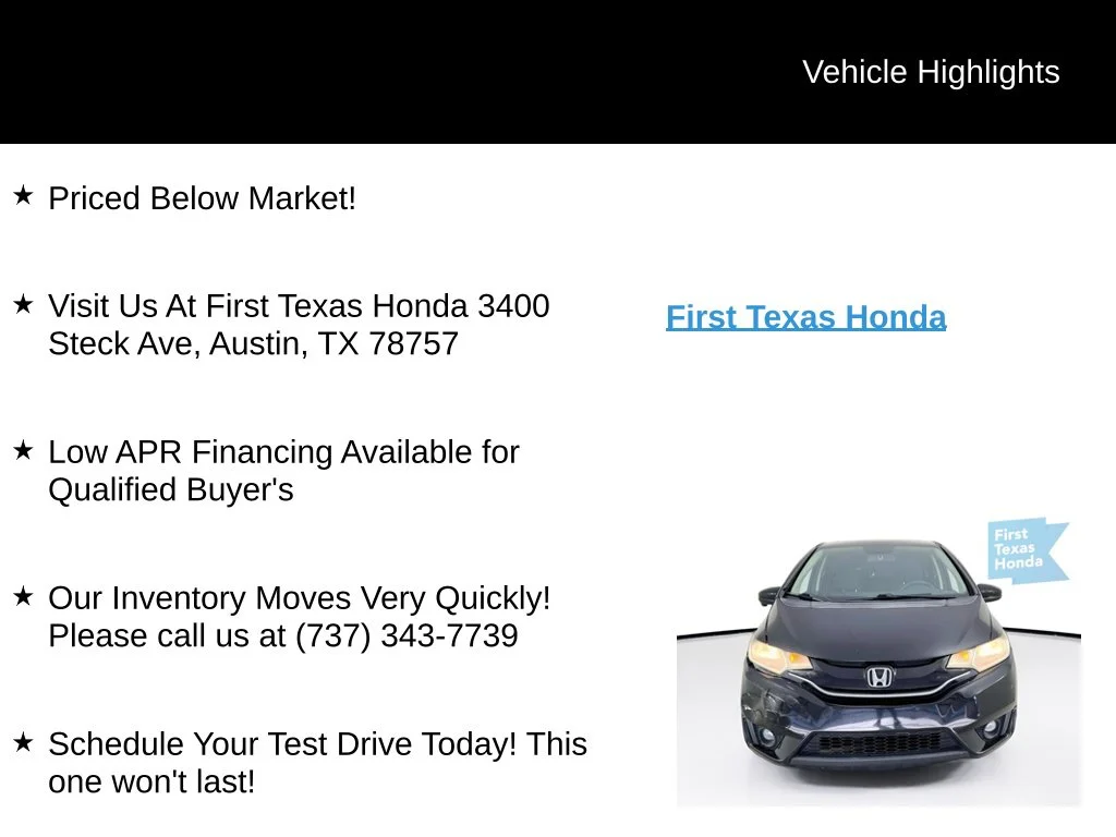 Used 2016 Crystal Black Pearl Honda EX image 9