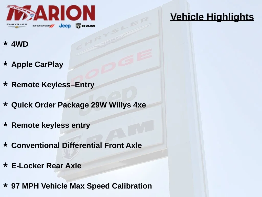 Certified Used 2025 Red Jeep Willys 4xe image 6