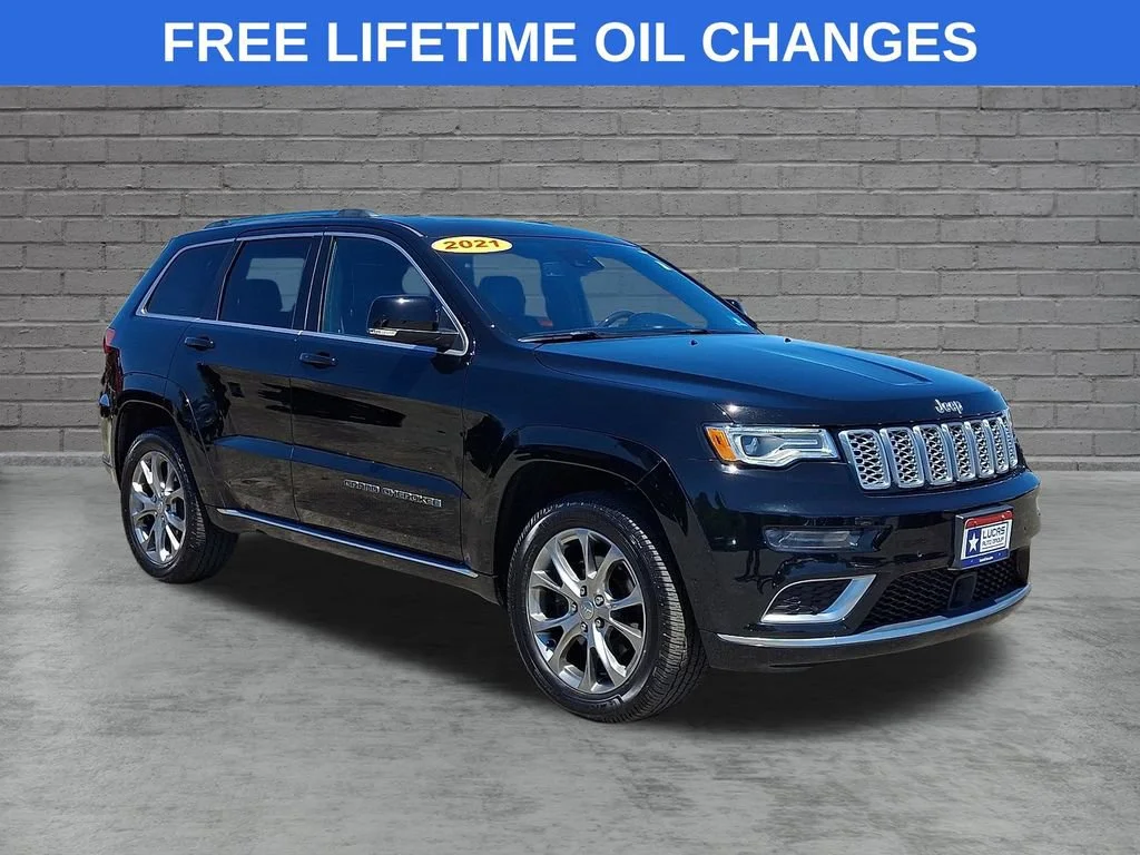 Used 2021 Diamond Black Crystal Pearlcoat Jeep Summit image 1