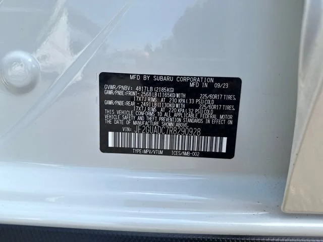 Used 2024 Crystal White Pearl Subaru Premium image 16