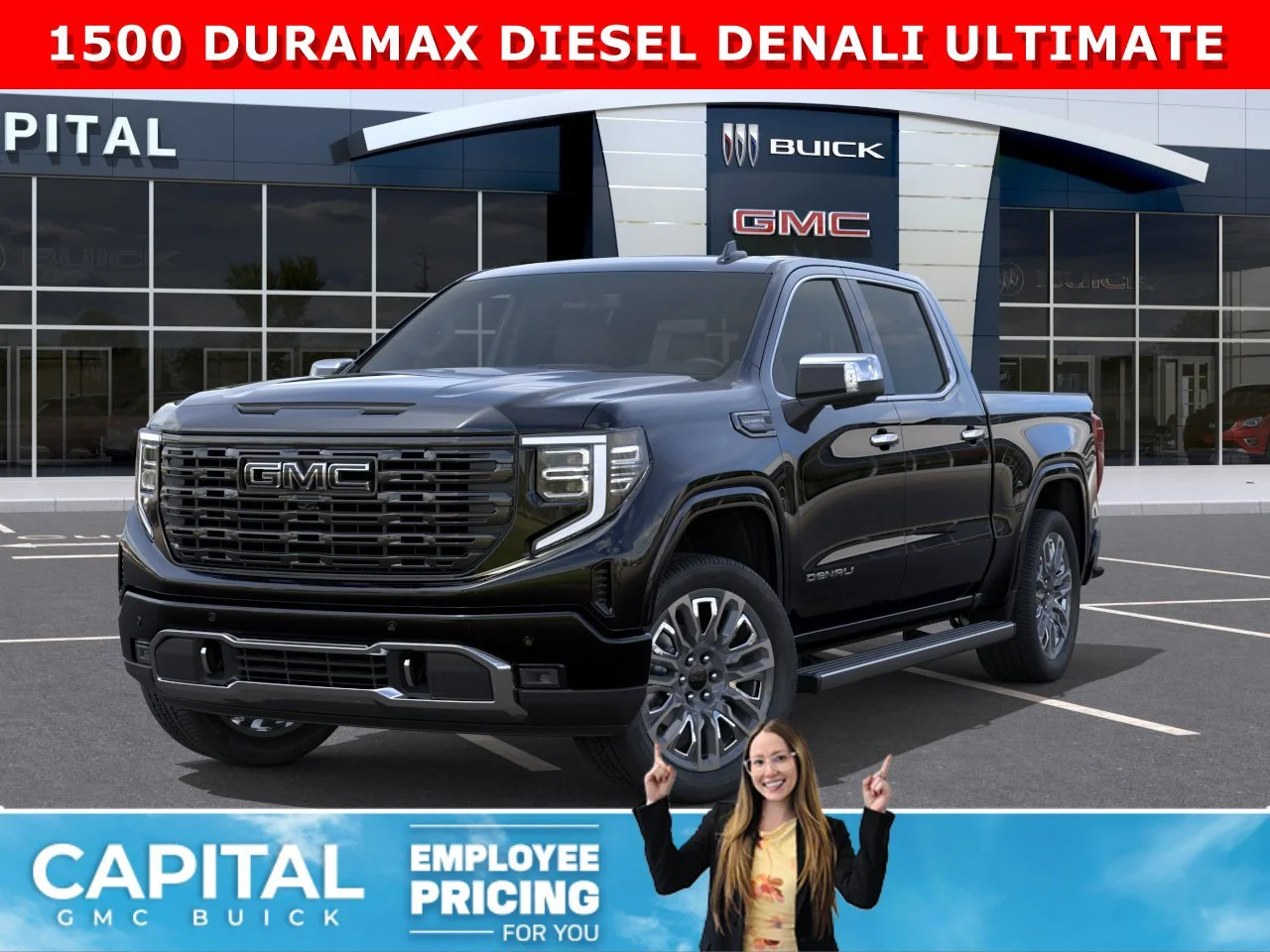 New 2026 ONYX BLACK GMC Denali Ultimate image 1