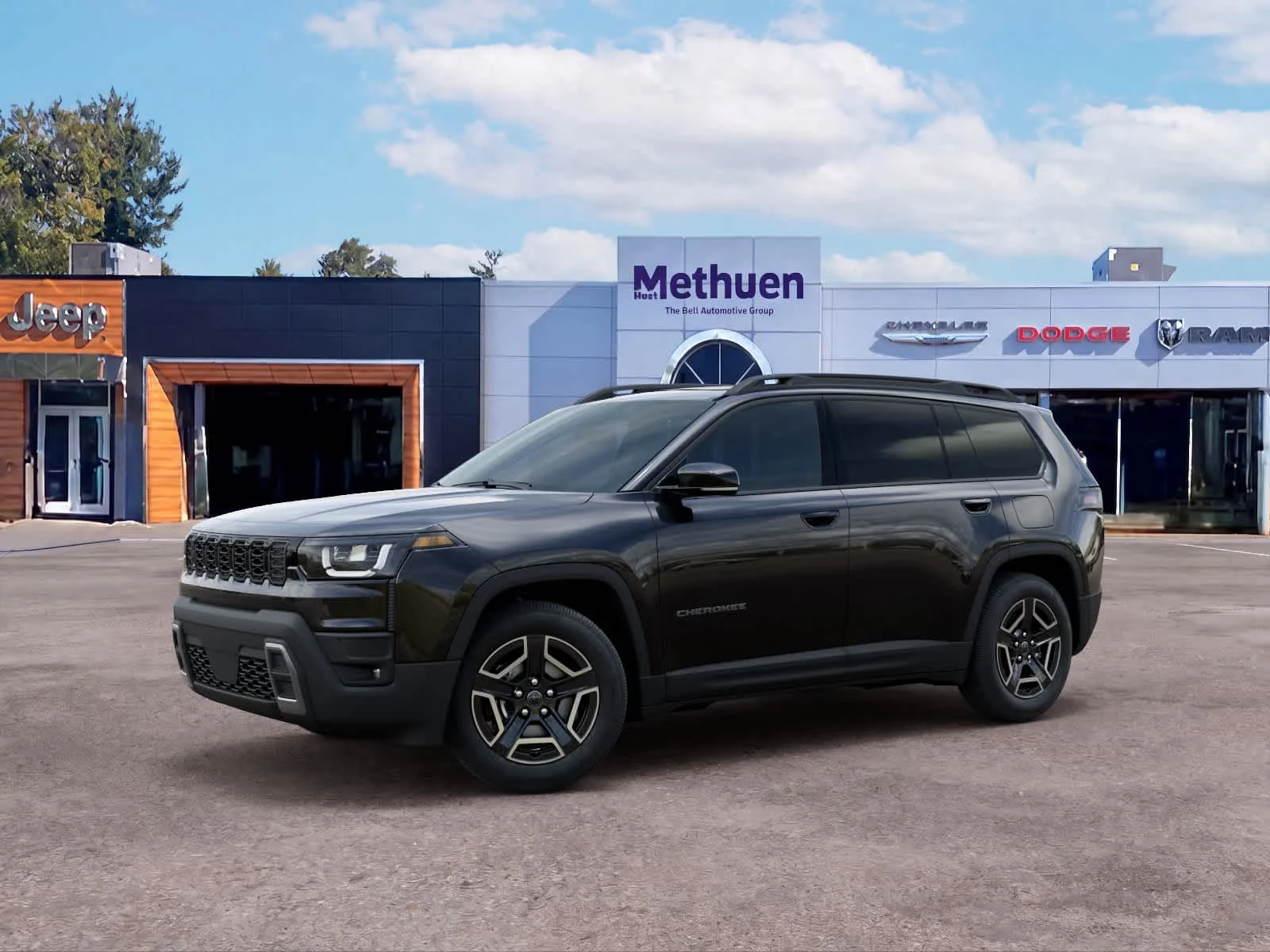 New 2026 Diamond Black Crystal Pearlcoat Jeep Limited image 2