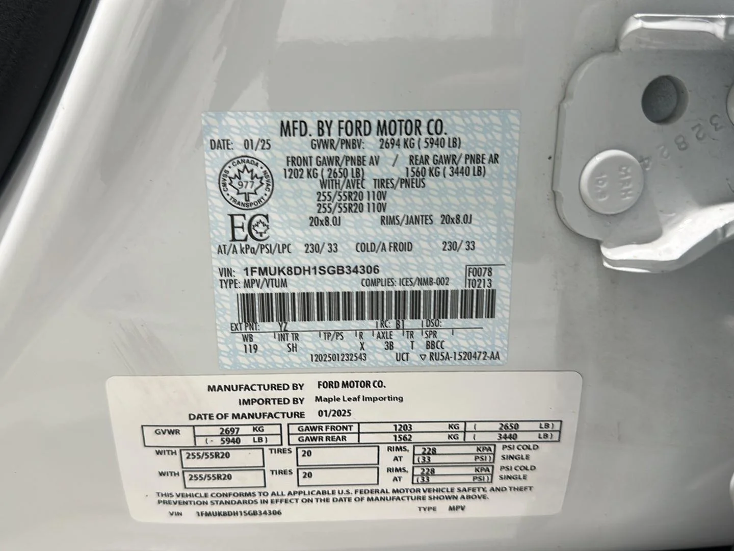 Used 2025 White Ford Active image 33