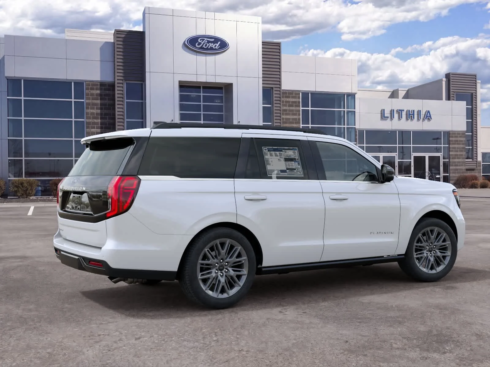 New 2027 Star White Metallic Tri-Coat Ford Platinum image 6