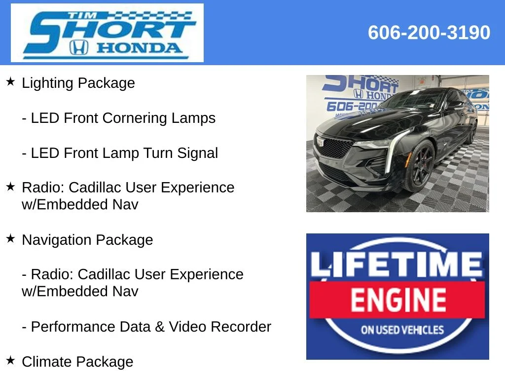 Used 2022 Black Cadillac V-Series image 9