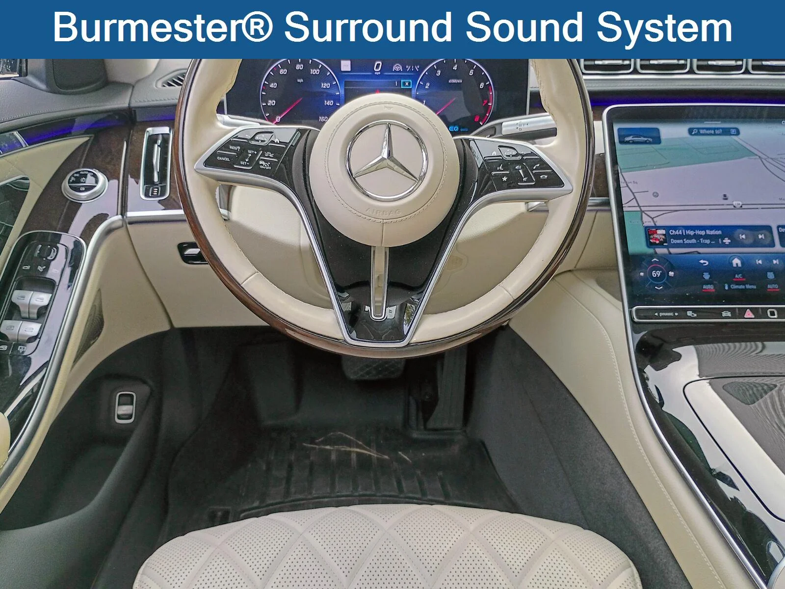 Certified Used 2021 designo Diamond White Mercedes-Benz S 580 image 8